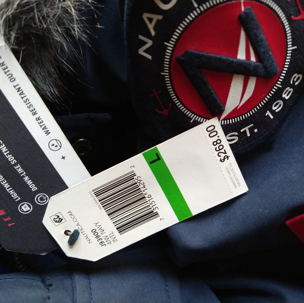 Nautica Men's Heavyweight Parka with Tempasphere Navy - Size Large - Picture 5 of 7